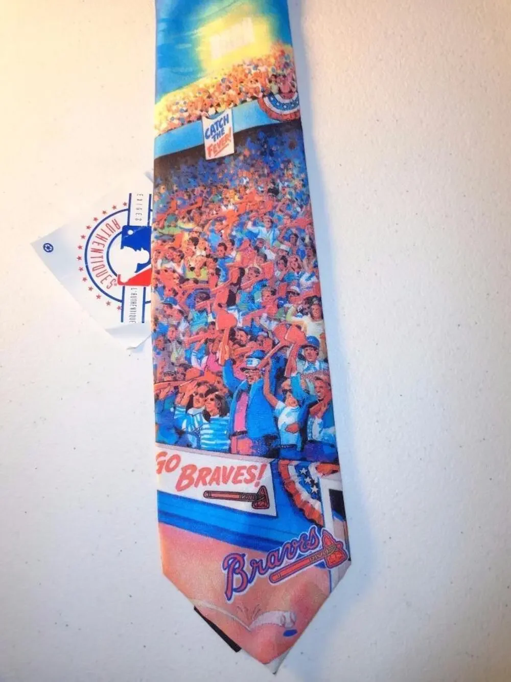 Atlanta Braves Baseball Tie Ralph Marlin 1994 NWT Necktie -0915T18